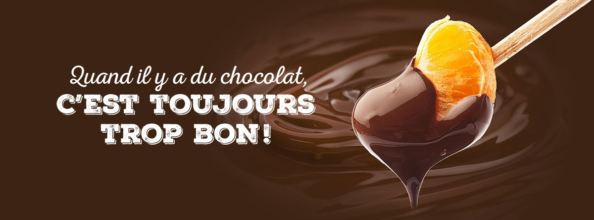 Quand il y a du chocolat, c’est toujours trop bon!